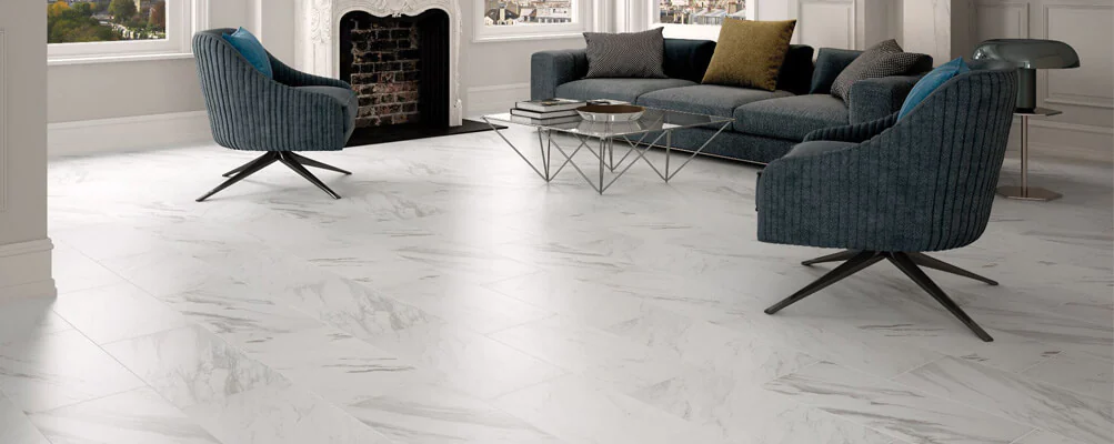 suelo marmol carrara blanco 33x66