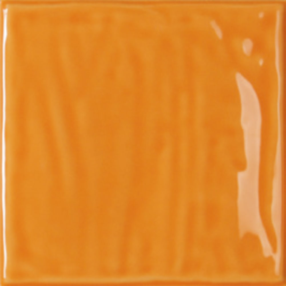 Azulejo rústico Feng shui naranja 15x15
