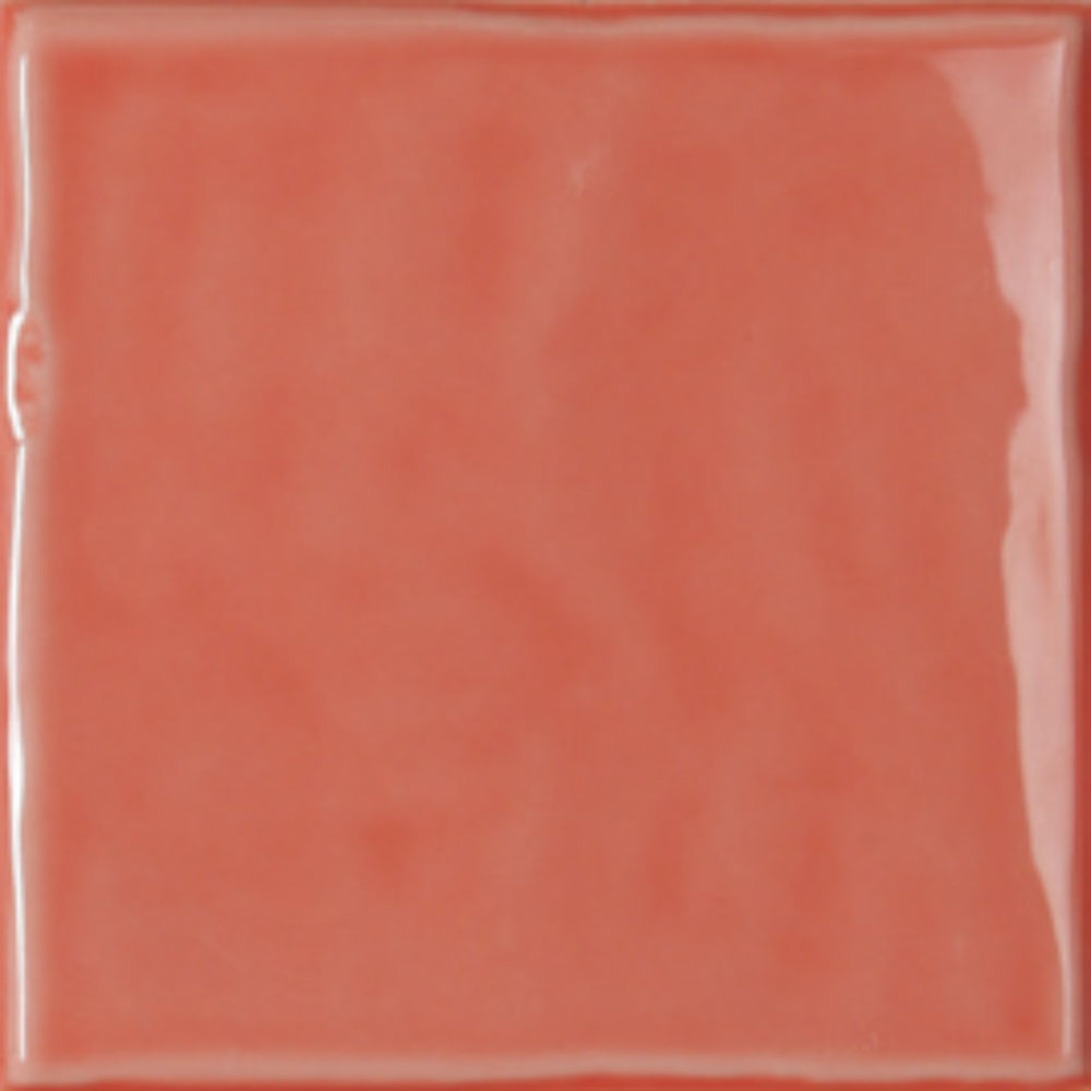 Azulejo rústico Feng shui rojo 15x15