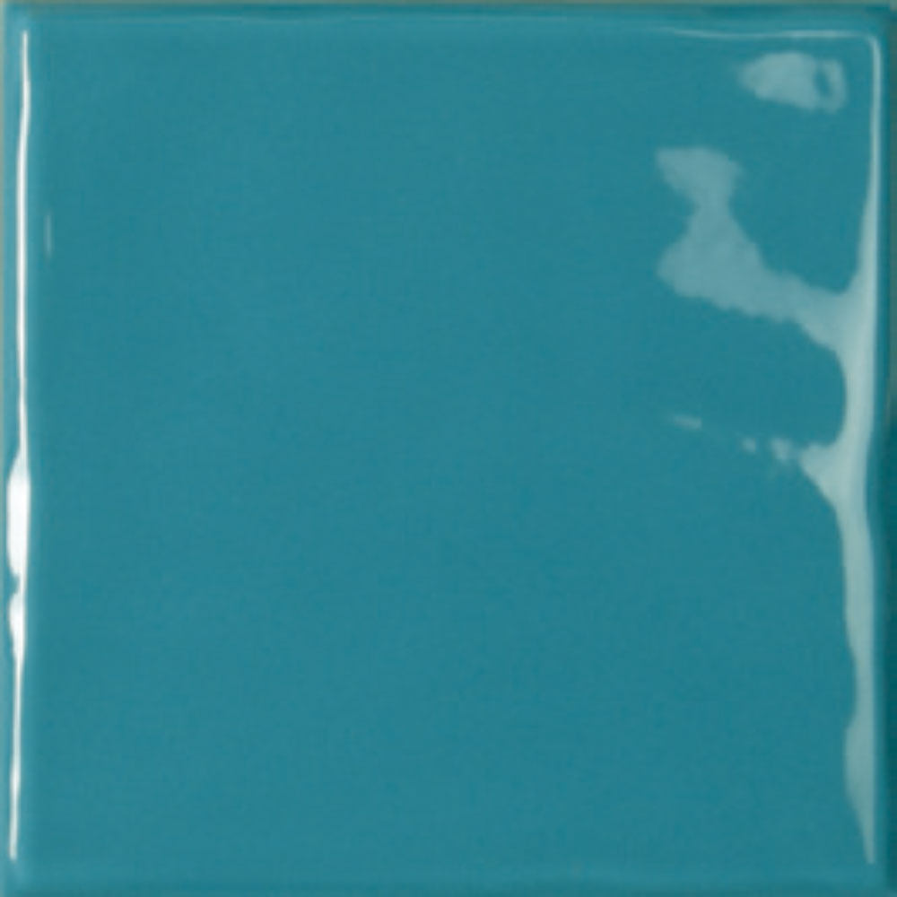 Azulejo rústico Feng shui azul teal 15x15
