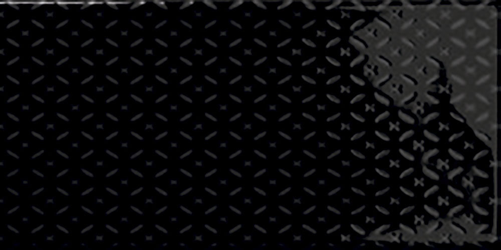Azulejo rústico ocean black decorado 7,5x15