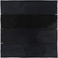Azulejo Zelij 5x20 negro