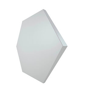 Azulejo con relieve Hexagonal Ice White Matt 21,5x25