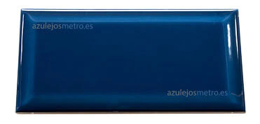 Azulejo metro 10x20 color azul atlantisbrillo