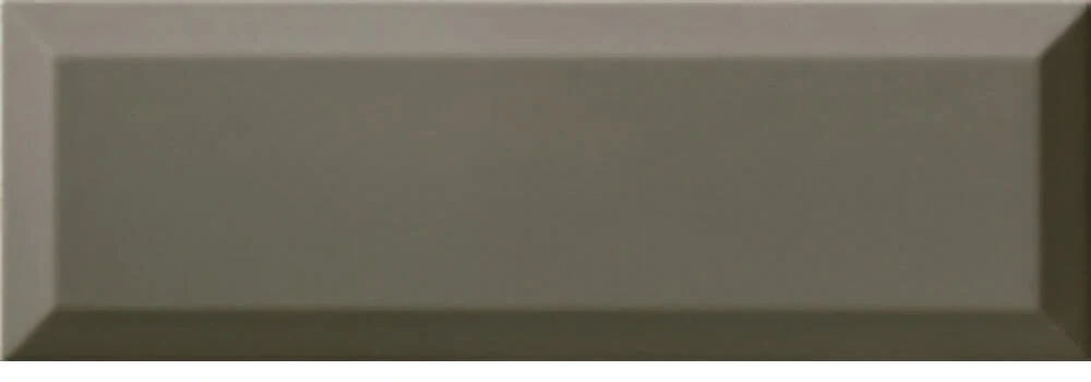Azulejo metro 10x30 biselado color dark grey