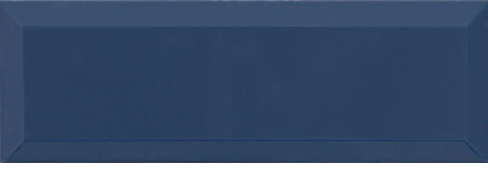 Azulejo metro 10x30 biselado color azul marino
