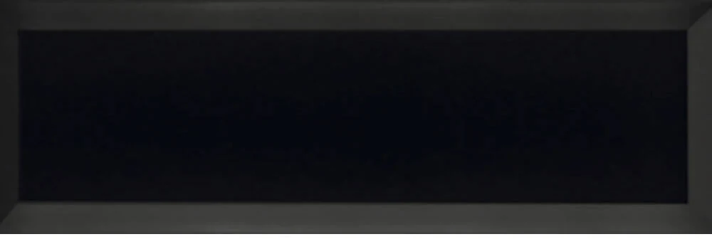 Azulejo metro 10x30 biselado color negro