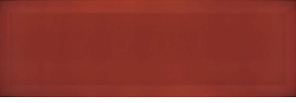 Azulejo metro 10x30 biselado color rojo