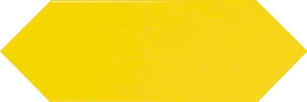 Azulejo 10x30 picket liso color amarillo