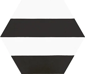 Baldosa hidráulica capri black 25x25