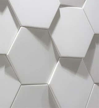 Azulejo blanco hexagonal