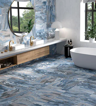 marmol Ebru blue baño 66x66