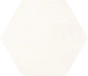 baldosa mármol hexagonal color marfil tamaño 25x22cm