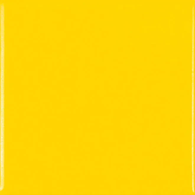Azulejo tamaño 20x20cm color amarillo intenso