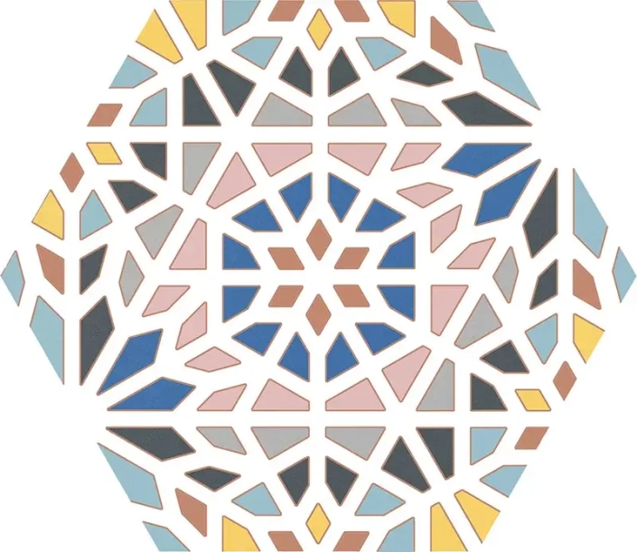 Azulejo kasbah hexagonal 25x22 codicer