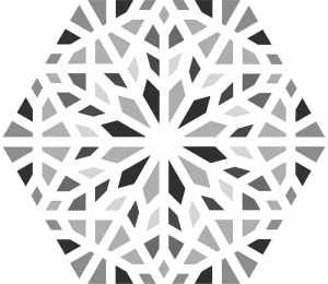 Azulejo kasbah mix grey hexagonal 25x22 codicer