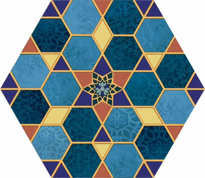 Azulejo khalal hexagonal 25x22 codicer