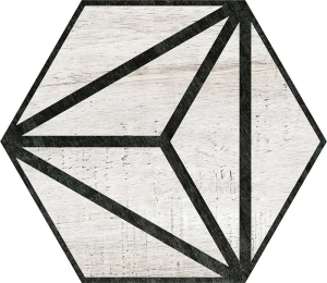 azulejo tribeca grey hexagonal 25x22 codicer