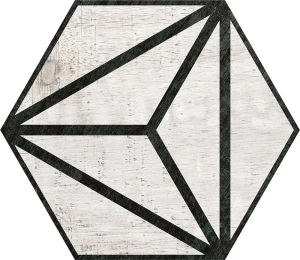 azulejo imitacion madera hexagonal color gris