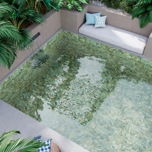 Piscina con azulejo Dive caraibica 15x15 ceramicas ribesalbes