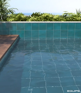 Piscina con azulejos 15x15 spa & pools glacier equipe ceramicas