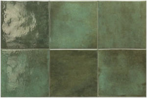 Azulejo spa & pools moss green 15x15cm equipe ceramicas